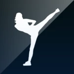 female kickboxing self defense android application logo